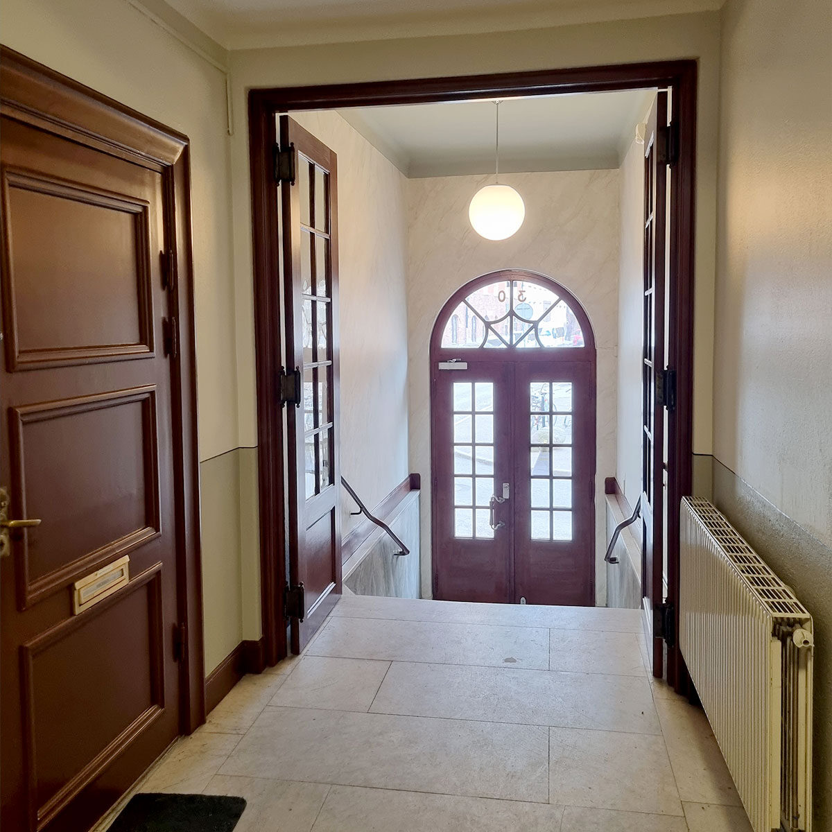 Bjurholmsplan, invändig målning samt marmorering