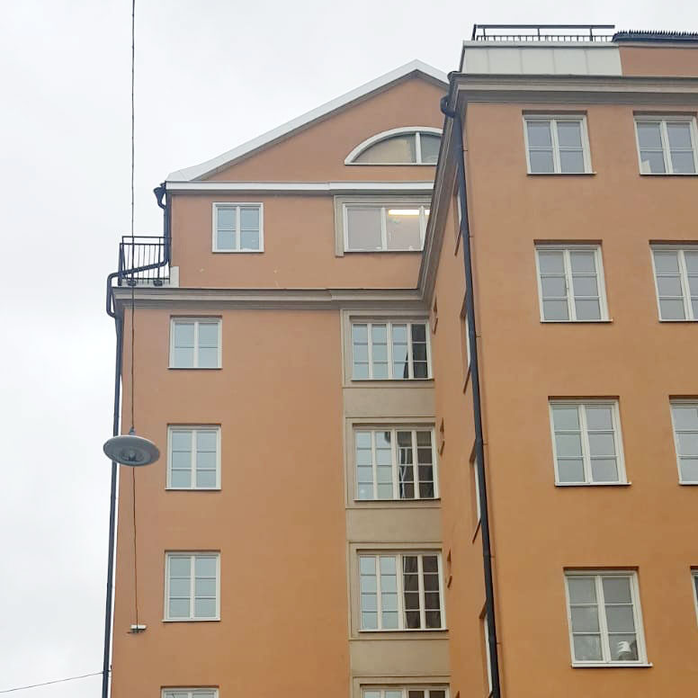 Invändig målning på Bergsundsstrand